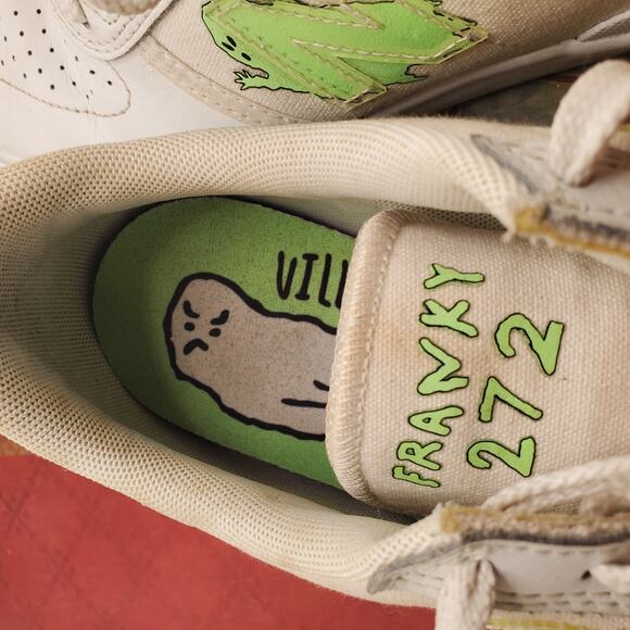 NB Numeric 272 Frankly 272 New Balance Skater White Green Villani Clean Size 8.5 main image 9